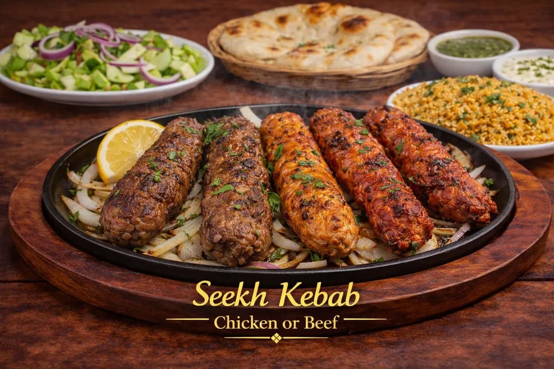 Seekh Kabab / Rice or Naan